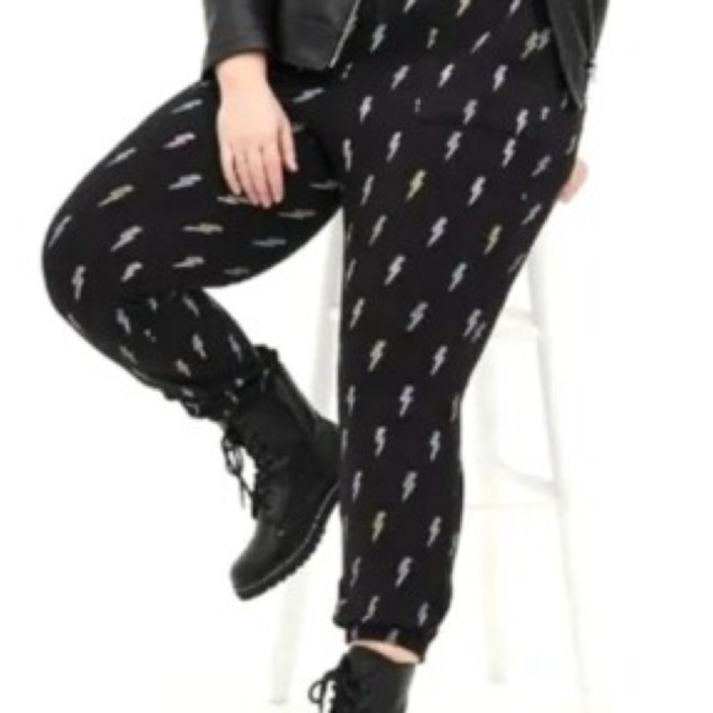 Torrid super soft lightning bolt multi color joggers
